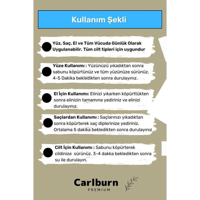 Özel Üretim %100 Doğal Güzel Kokulu El Yüz Saç Vücut Cilt Orijinal Sığla Sabunu - 3 Adet