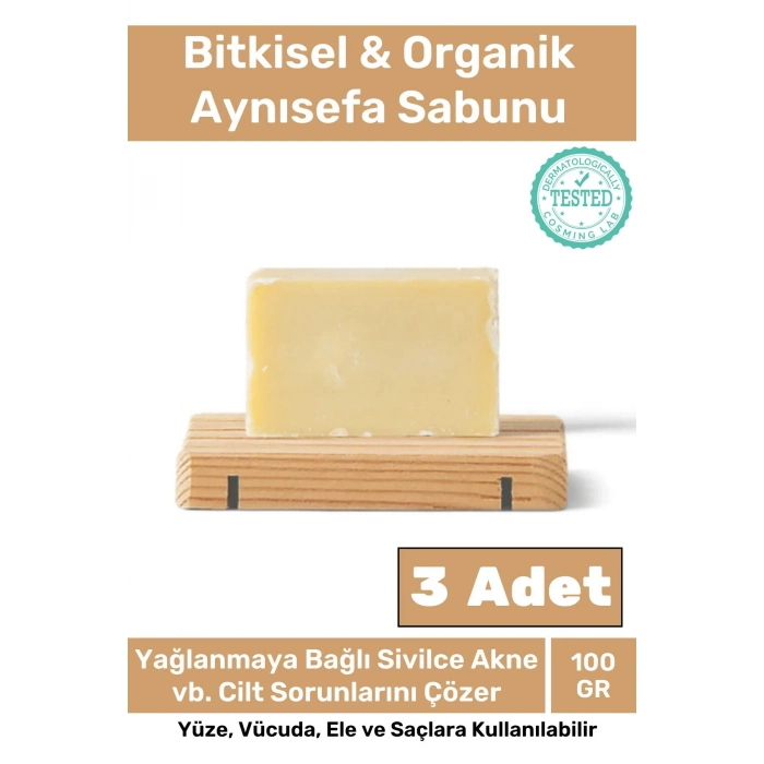 Özel Üretim %100 Doğal Güzel Kokulu El Yüz Saç Vücut Cilt Orijinal Aynısefa Sabunu - 3 Adet