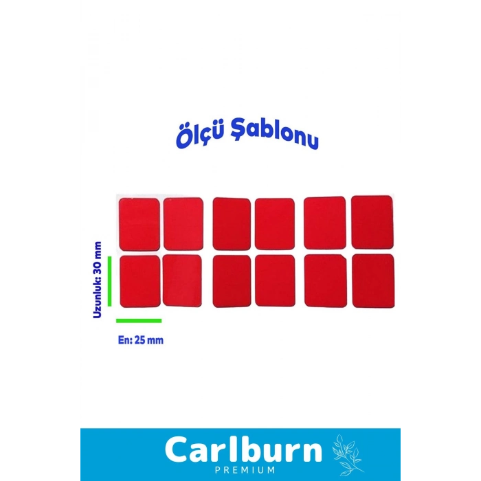 Özel Seri Ekstra Güçlü PE Köpük Esaslı Çift Taraflı Hazır Kesilmiş 25x30mm Asma Bant 24 Adet