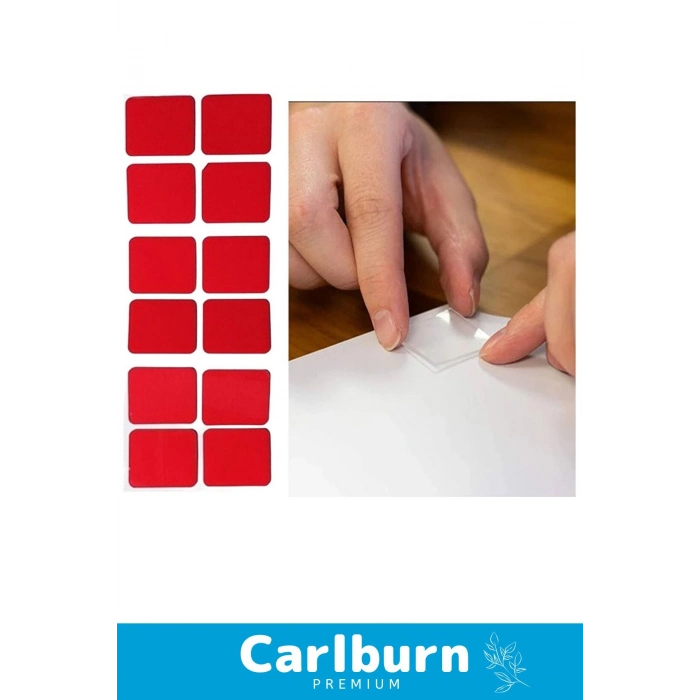 Özel Seri Ekstra Güçlü PE Köpük Esaslı Çift Taraflı Hazır Kesilmiş 25x30mm Asma Bant 24 Adet