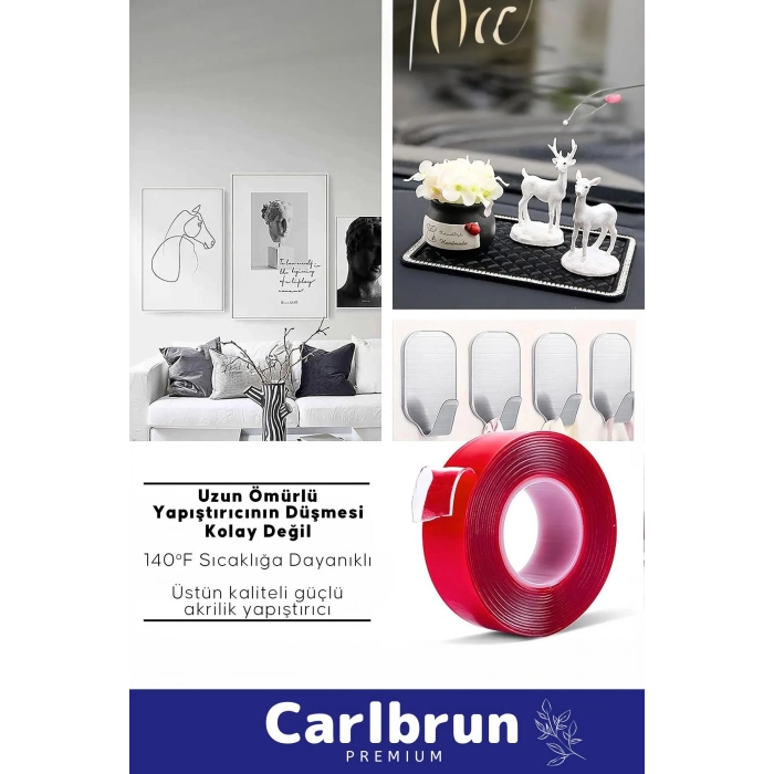 Ekstra Güçlü Hava Su Sızdırmaz İzolasyon Çok Amaçlı Çift Taraflı Silikon Bant 18mm x 1.5m - 2 Adet