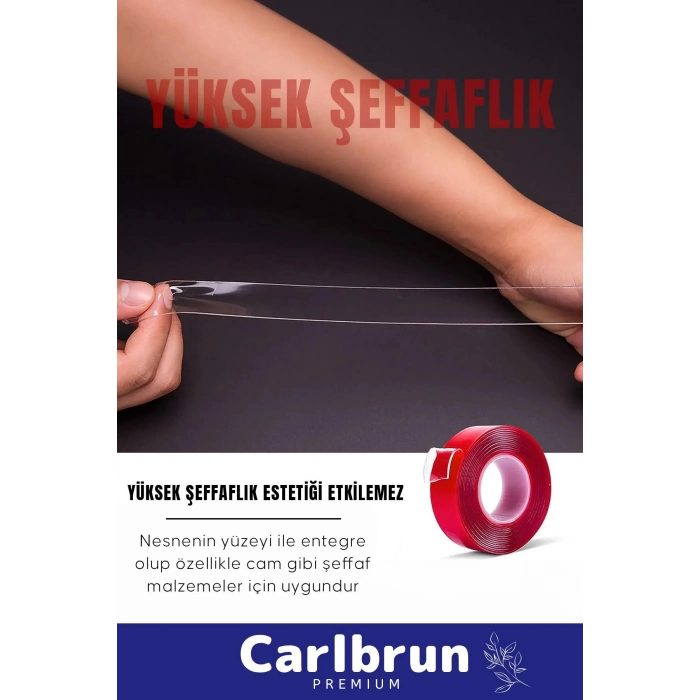 Ekstra Güçlü Hava Su Sızdırmaz İzolasyon  Çok Amaçlı Çift Taraflı Silikon Bant 18mm x 1.5m - 1 Adet