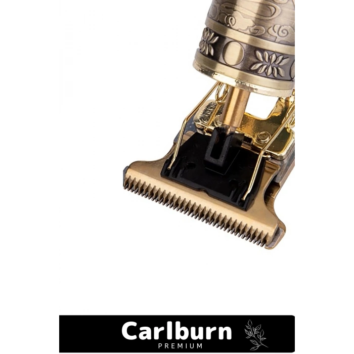 Premium Çelik Kasa Profesyonel Şarjlı Saç Sakal Ense Çizim Lazer Öncesi Tüm Vücut Tıraş Makinesi