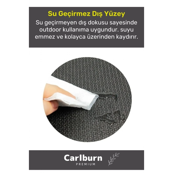 Premium Su Geçirmez Konforlu Taşıma Askılı Çift Taraflı Zemin Çadır Uyku Kamp Matı Yer Minderi 10mm