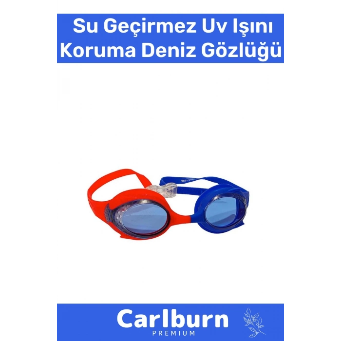 Deluxe Ayarlanabilir Kayış Su Geçirmez Uv Işını Koruma Silikon Plastik Antifog Çocuk Deniz Gözlüğü