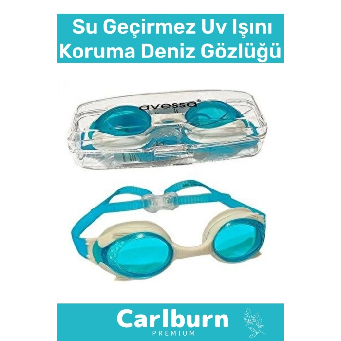 Deluxe Ayarlanabilir Kayış Su Geçirmez Uv Işını Koruma Silikon Plastik Antifog Çocuk Deniz Gözlüğü