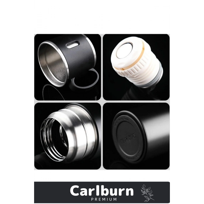 Özel Üretim Paslanmaz Çelik 3 Bardaklı Soğuk Sıcak Termos Vakumlu Termos Set Çanta Hediyeli 550 Ml