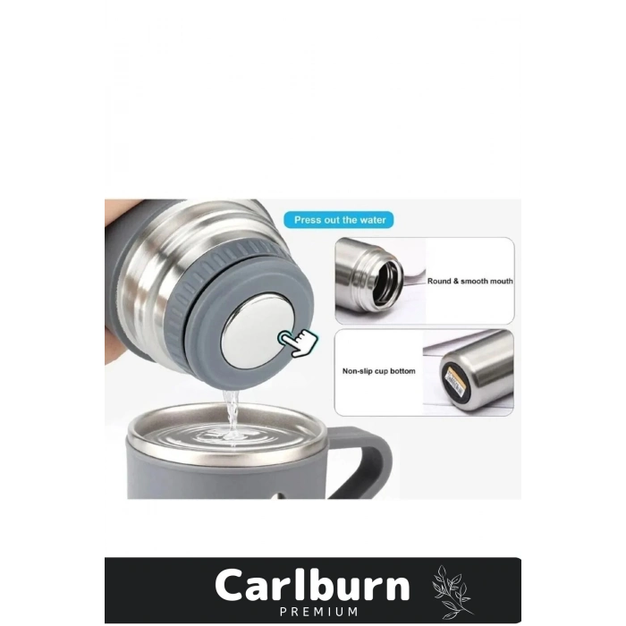 Özel Üretim Paslanmaz Çelik 3 Bardaklı Soğuk Sıcak Termos Vakumlu Termos Set Çanta Hediyeli 550 Ml