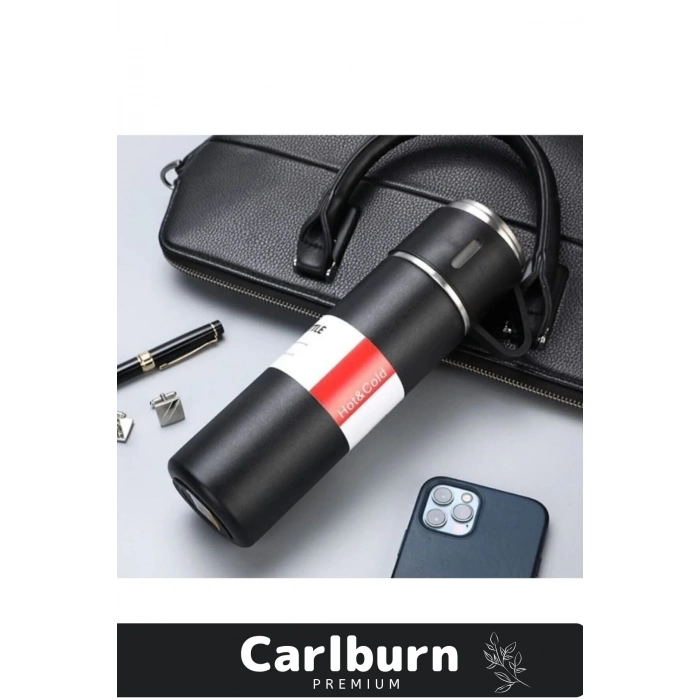 Özel Üretim Paslanmaz Çelik 3 Bardaklı Soğuk Sıcak Termos Vakumlu Termos Set Çanta Hediyeli 550 Ml