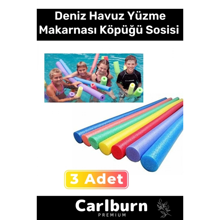 Özel Üretim Katlanabilir Kompakt Tasarım Makarna Deniz Havuz Yüzme Makarnası Köpüğü Sosisi - 3 Adet
