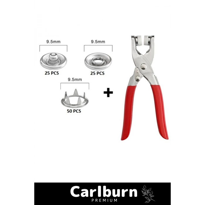 Deluxe Seri Gömlek Elbise Ceket Polar Bandana Badi Emzik Klips Metal Çıtçıt Pensesi Ve 25 Düğme Seti