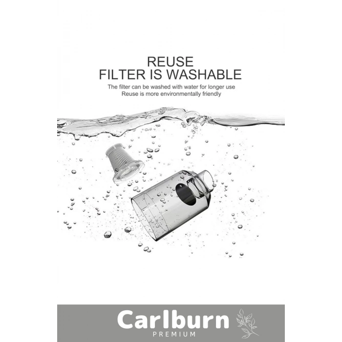 9000Pa Çekiş 4000 mAh Pil Aydınlatmalı Taşınabilir Katlanabilir Akülü Araç Süpürgesi Uyumlu