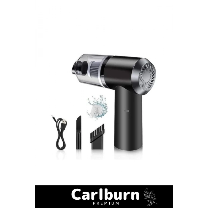 Premium 9000Pa Çekiş 4000mAh Pil Otomatik Aydınlatmalı Taşınabilir Katlanabilir Akülü Araç Süpürgesi