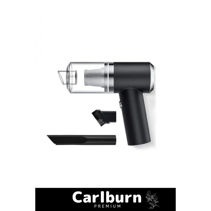 Premium 9000Pa Çekiş 4000mAh Pil Otomatik Aydınlatmalı Taşınabilir Katlanabilir Akülü Araç Süpürgesi