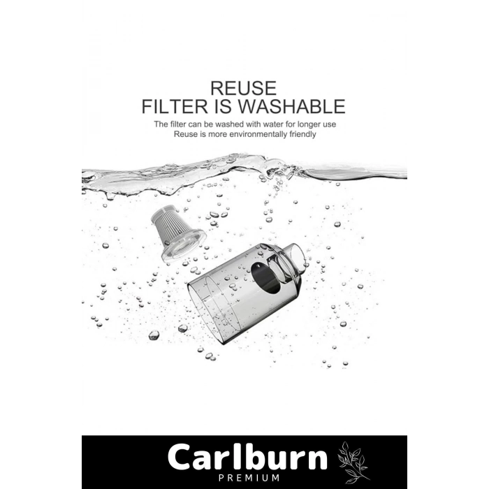 Premium 9000Pa Çekiş 4000mAh Pil Otomatik Aydınlatmalı Taşınabilir Katlanabilir Akülü Araç Süpürgesi