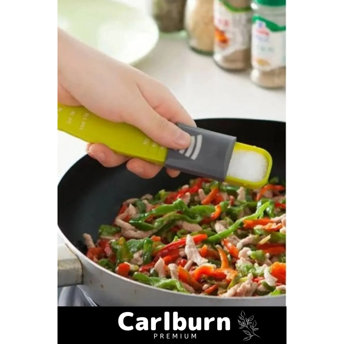 Özel Üretim Pratik Gıda Ölçüm Şeker Tuz Kahve Baharat Hassas Ayarlanabilir Ölçüm Kaşığı