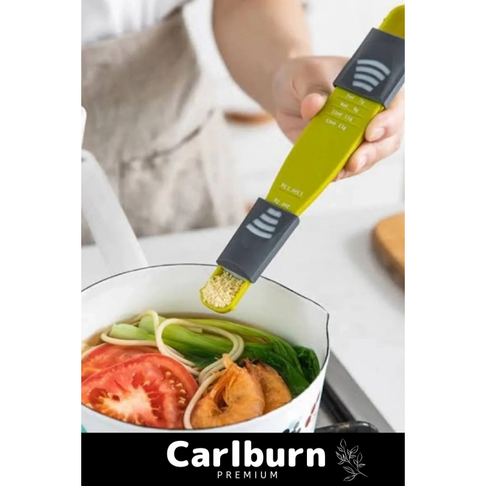 Özel Üretim Pratik Gıda Ölçüm Şeker Tuz Kahve Baharat Hassas Ayarlanabilir Ölçüm Kaşığı