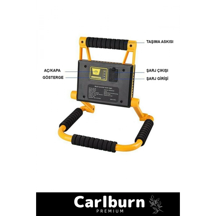Premium Seri Beyaz Işık Sert Plastik TPR Su Geçirmez Pilli 1300 Lümen Güçlü Aydınlatma