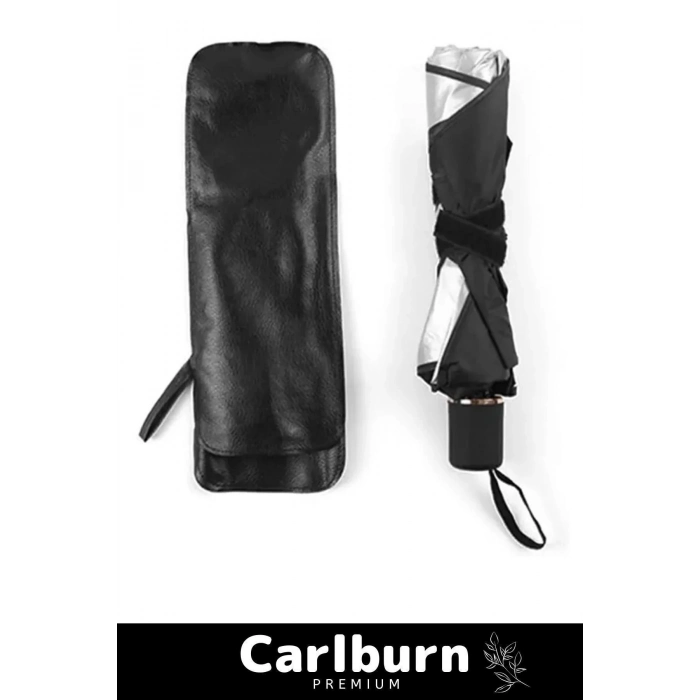 Premium Seri Titanyum Gümüş Kaplama UV Geçirmez Güçlü Dayanıklı  Araç İçi Ön Cam Şemsiye Güneşlik