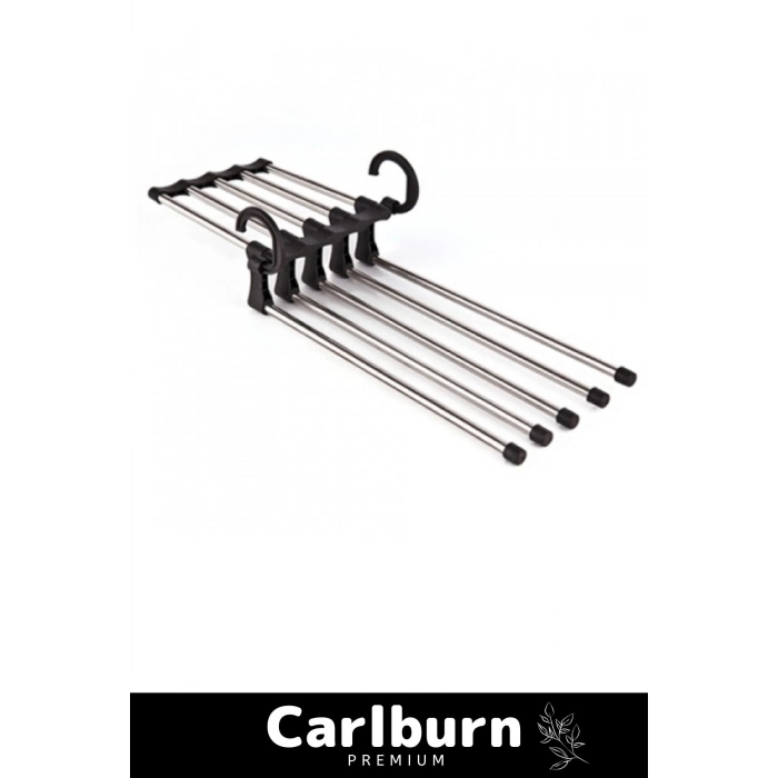 Özel Üretim Dayanıklı Dolap Organizer Hareketli Çok Fonksiyonlu Pantolon Askılığı 5 In 1