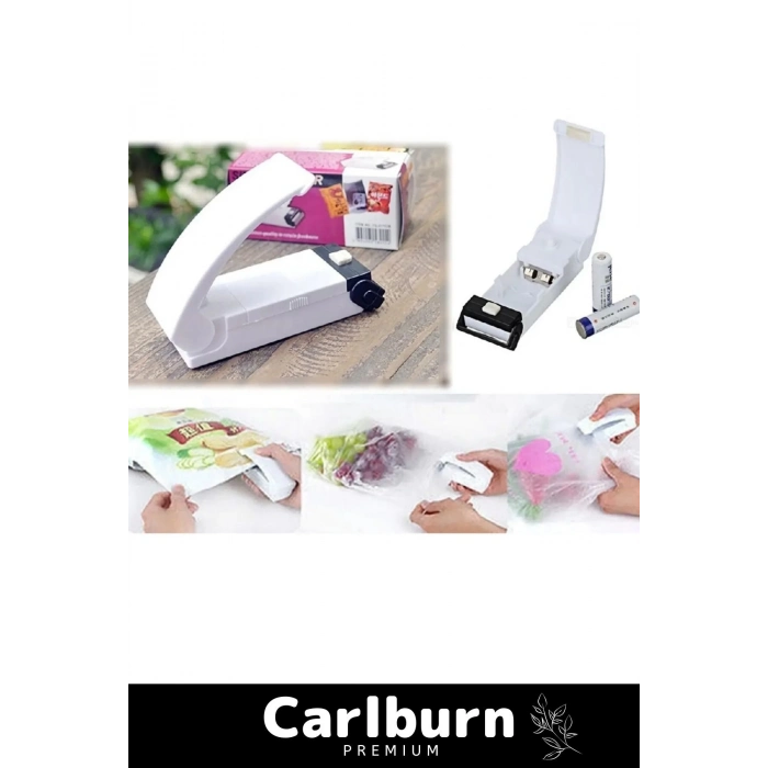 Premium Seri Pilli Yiyecekleri Taze Tutan Pratik Ağzı Açık Poşet Kapatıcı Handy Sealer