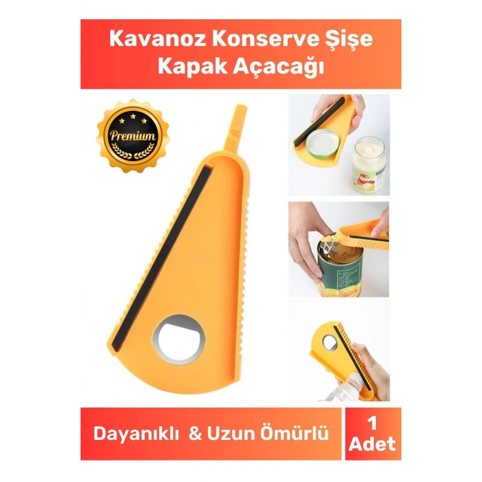 Premium Çok Fonksiyonlu Pratik V Şekilli Kavanoz Konserve Şişe Kapak Açacağı
