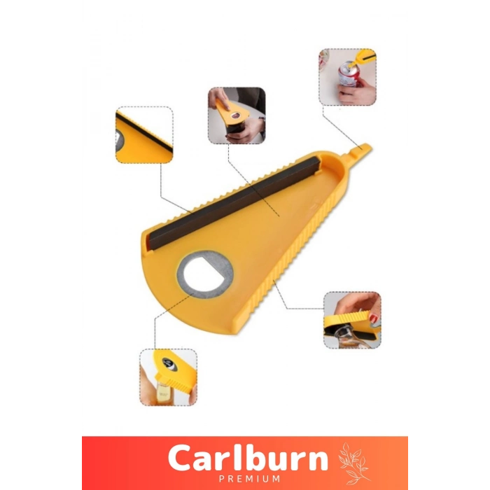 Premium Çok Fonksiyonlu Pratik V Şekilli Kavanoz Konserve Şişe Kapak Açacağı