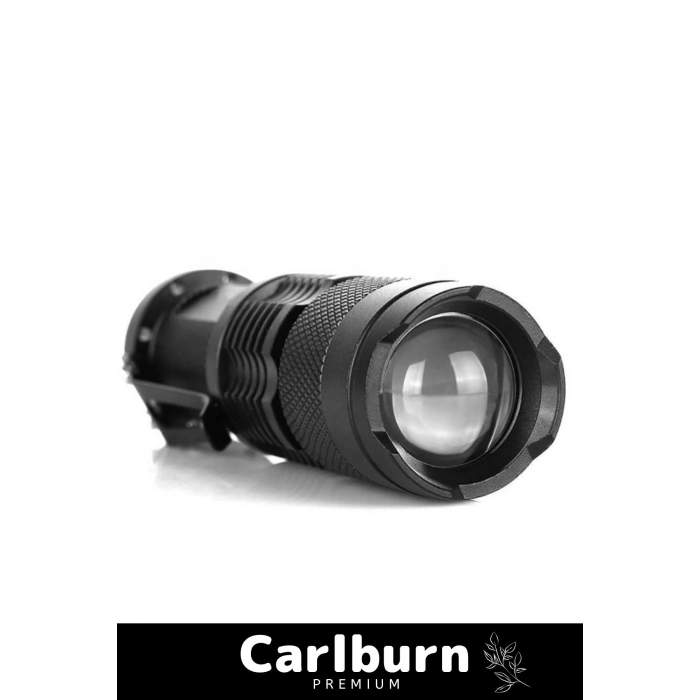 Özel Beyaz Işık  Dayanıklı 3 Modlu 200 Metre Menzilli  Geçici Körlük Yapan Mini Projektör El Feneri