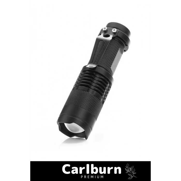 Özel Beyaz Işık  Dayanıklı 3 Modlu 200 Metre Menzilli  Geçici Körlük Yapan Mini Projektör El Feneri