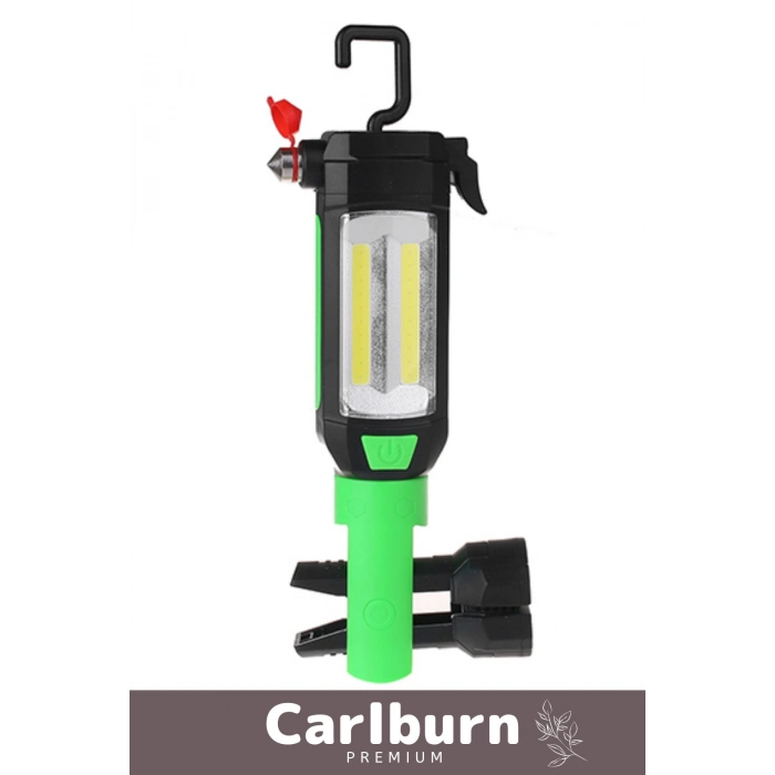 Premium Seri Şarjlı 2 Modlu Dayanıklı Askılı Sabitlenebilir Mıknatıslı Araba Tamircileri İçin Lamba