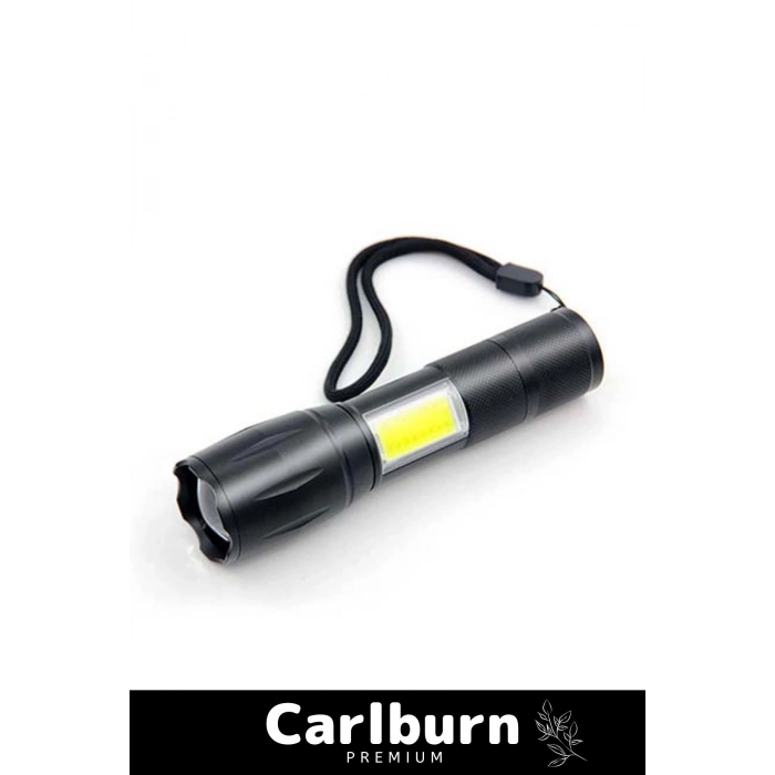 Deluxe Seri Beyaz Gün Işığı 3 Modlu 250 Metre Menzilli Powerbank Özellikli Uzun Menzilli EL Feneri