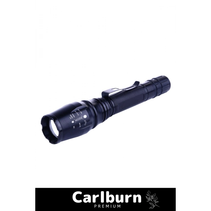 Profesyonel 300 Metre Menzilli 5 Modlu Selektörlü Kızaklı Av Kamp Ev Tx6 Şarjlı Zoomlu El Feneri