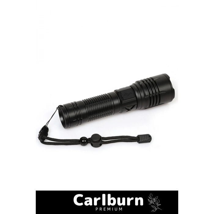 Profesyonel Üretim 750 Metre Menzilli Şarjlı Beyaz Işık 5 Modlu 3000 Lümen Güçlü El Feneri