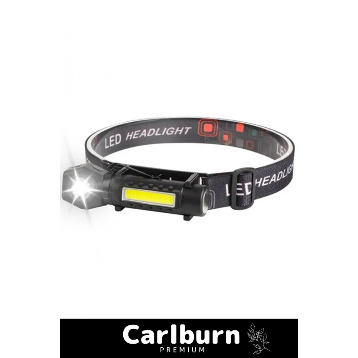 Yeni Sezon 215 Lümen Sert Plastik Nokta Geniş Aydınlatma 150 Metre Şarjlı Mıknatıslı Kafa Lambası