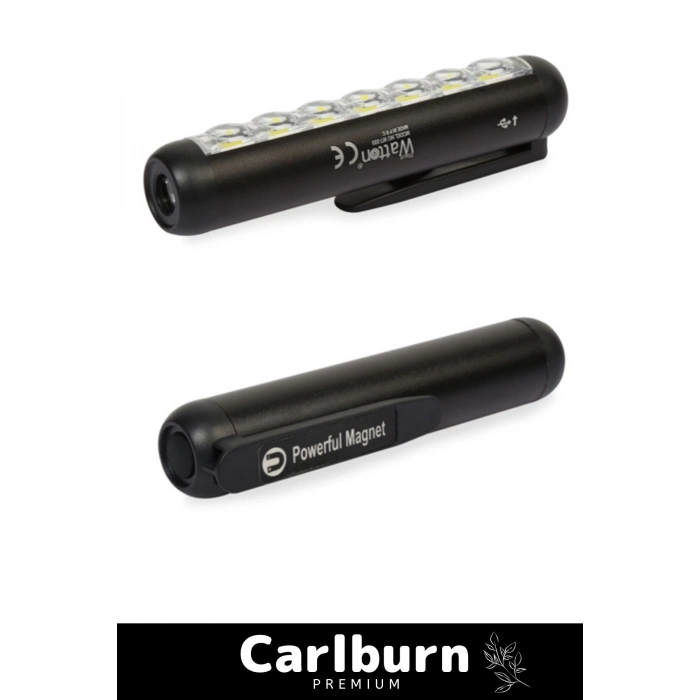 Premium Seri 4 Modlu 70 Metre Mesafeli 1200 mAh Type-C Girişli Mıknatıslı Şarjlı Cep Feneri