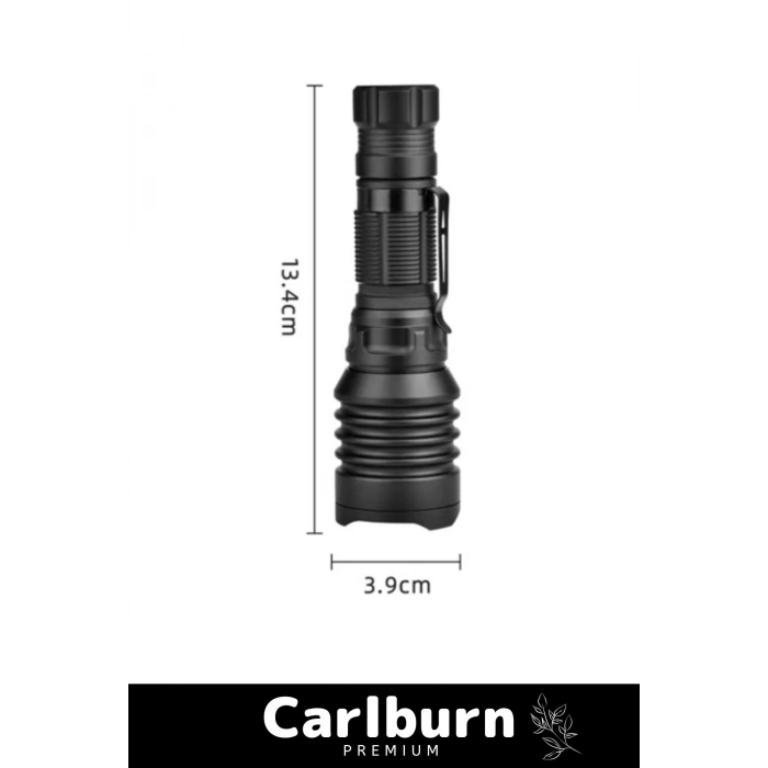 Özel Üretim Tek Modlu 500 Metre Menzilli Ekstra Güçlü Aydınlatma TG-10 Şarjlı Profesyonel Av Feneri