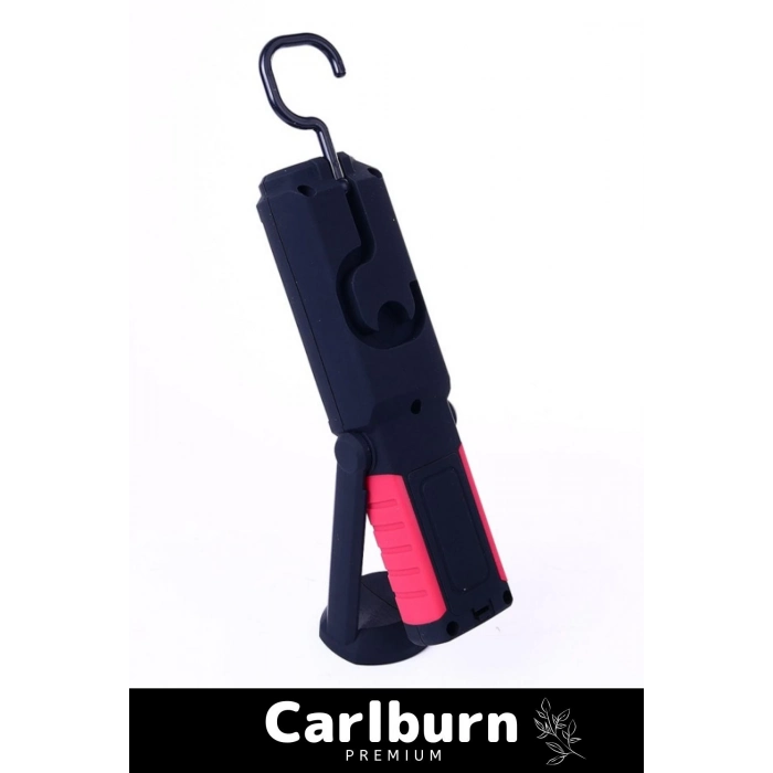 Deluxe Seri Beyaz Aydınlatma Kauçuk Mıknatıslı Ultra SMD Pilli Çalışma Kamp Lambası