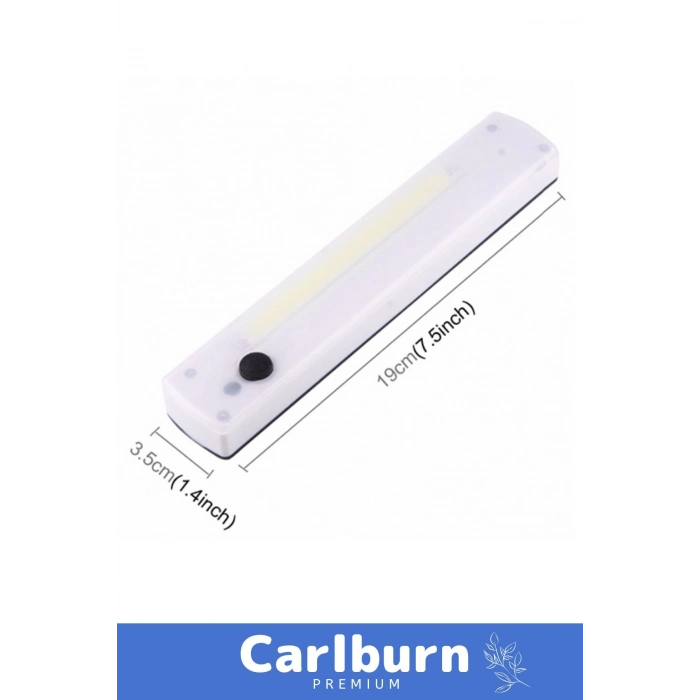 Premium Pilli Mıknatıslı Asılabilir Masa Üstü Kullanım COB Ledli Mıknatıslı Aydınlatma Dolap Lamba