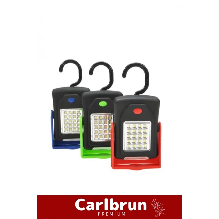 Deluxe Seri Sert Plastik Beyaz Işık 50 Metre Mesafeli Pilli 20+3 SMD Parlak Led Lamba