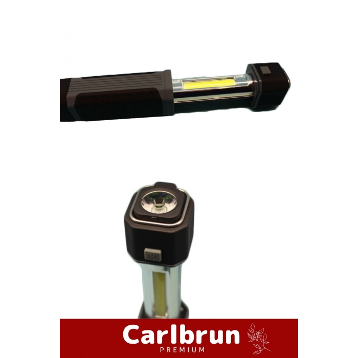 Premium Seri Beyaz Işık Ultra SOB Power Led Pilli Askılı Mıknatısla Sabitlenir Çalışma Kamp Lambası