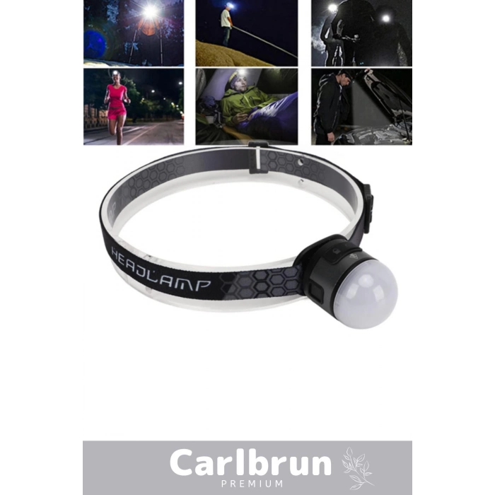 Özel Üretim Oynar Başlık Mıknatıs Sabitleme Esnek Lastik COB4 Led 7 Mod Şarjlı Kafa Kamp Av Lambası