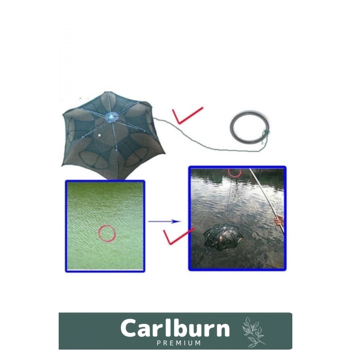 Premium Dayanıklı Özel Fermuarlı Yem Bölmeli Pratik Kolay Kurulum 6 Girişli Kuş Balık Ağı