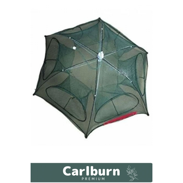 Premium Dayanıklı Özel Fermuarlı Yem Bölmeli Pratik Kolay Kurulum 6 Girişli Kuş Balık Ağı