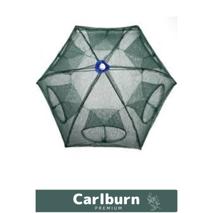 Premium Dayanıklı Özel Fermuarlı Yem Bölmeli Pratik Kolay Kurulum 6 Girişli Kuş Balık Ağı