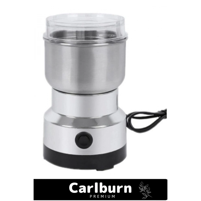 Özel Üretim Paslanmaz Çelik Düşük Sesli 50 Gram Kapasiteli Mini Elektrikli Baharat Kahve Öğütücü