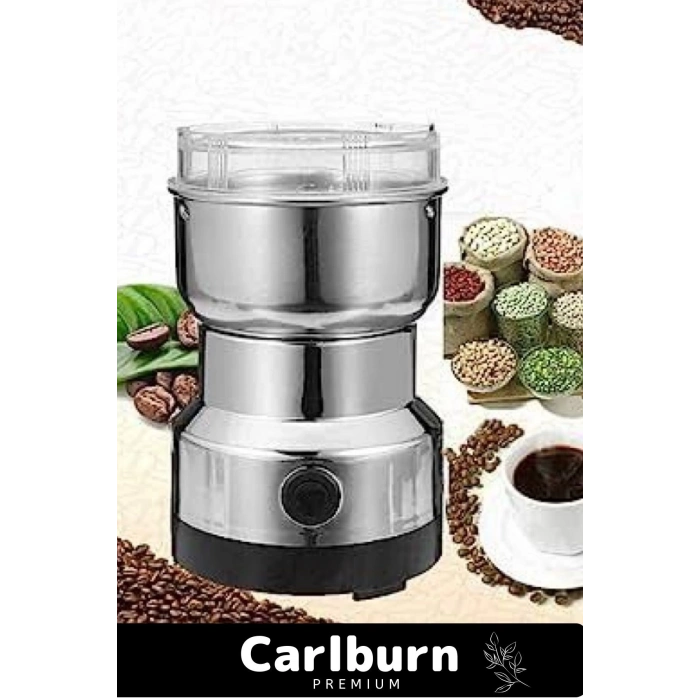 Özel Üretim Paslanmaz Çelik Düşük Sesli 50 Gram Kapasiteli Mini Elektrikli Baharat Kahve Öğütücü