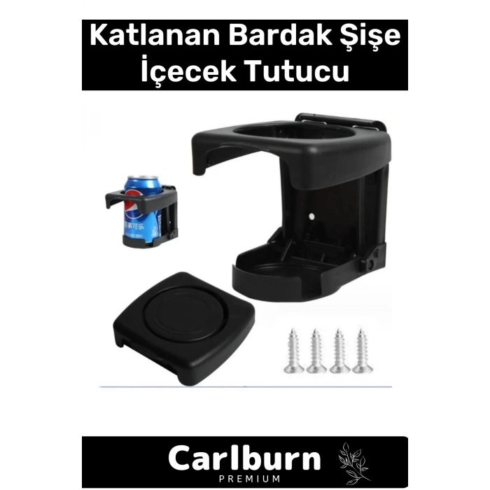 Özel Üretim Pratik Portatif Araba Ofis Koltuk Motor Bisiklet Masa Katlanan Bardak Şişe İçecek Tutucu