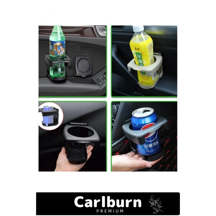 Özel Üretim Pratik Portatif Araba Ofis Koltuk Motor Bisiklet Masa Katlanan Bardak Şişe İçecek Tutucu