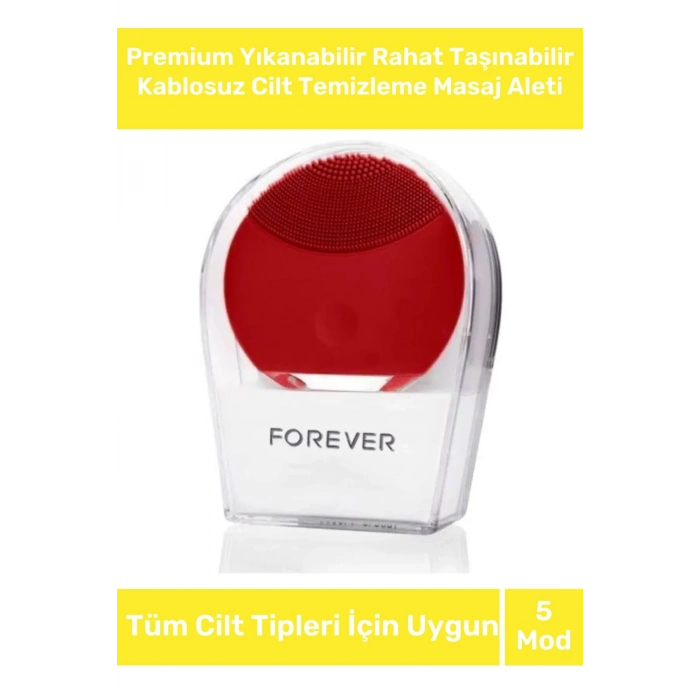 Özel 5 Farklı Mod Tüm Cilt Tiplerine Uygun Yıkanabilir Şarjlı Kablosuz Cilt Temizleme Masaj Aleti
