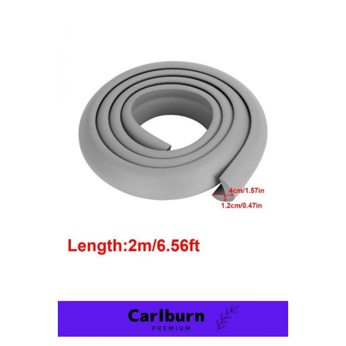 Lüks İz Bırakmaz Kalın Sehpa Esnek Çocuk Bebek Şerit Sünger Mobilya Masa Kenar Köşe Koruyucu 6 Metre